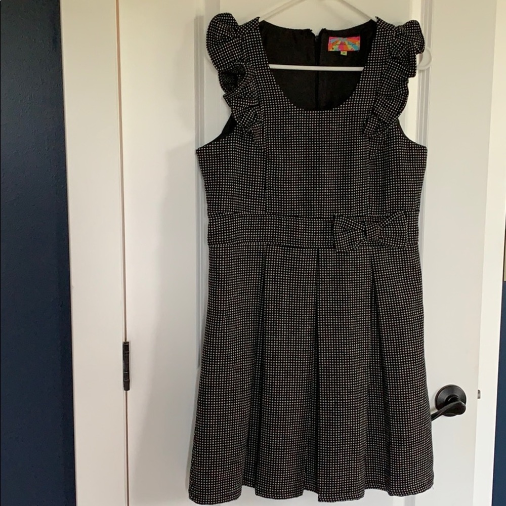 Rosalind McGee wool blend black dress. Size medium